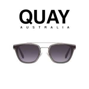 QUAY AUSTRALIA- Getaway Sunglasses- Gray, Smoke